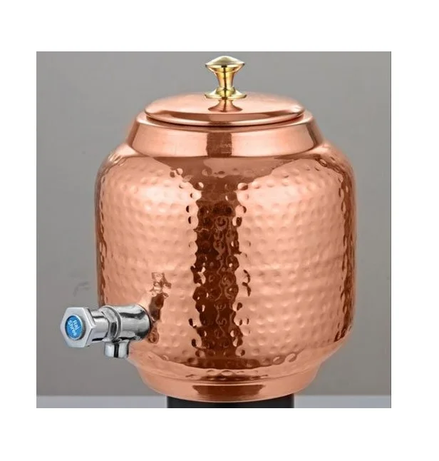 Handmade Pure Copper Water Dispenser Cold Desktop Installation Stand Manual Home Hotel Restaurant Kitchen Use Outdoor