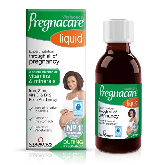 Жидкость для беременных Vitabiotics Pregnacare 200 мл, экспертное питание на протяжении всего срока беременности 5021265246694