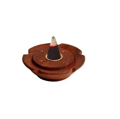 Wholesale Wood Incense Holder for Round Shape Handicraft for Customized Packing Holder Yoga Home Use for sale