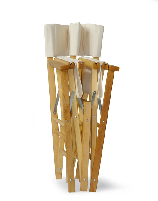 TWIN DIRECTOR FOLDING CHAIR WOOD