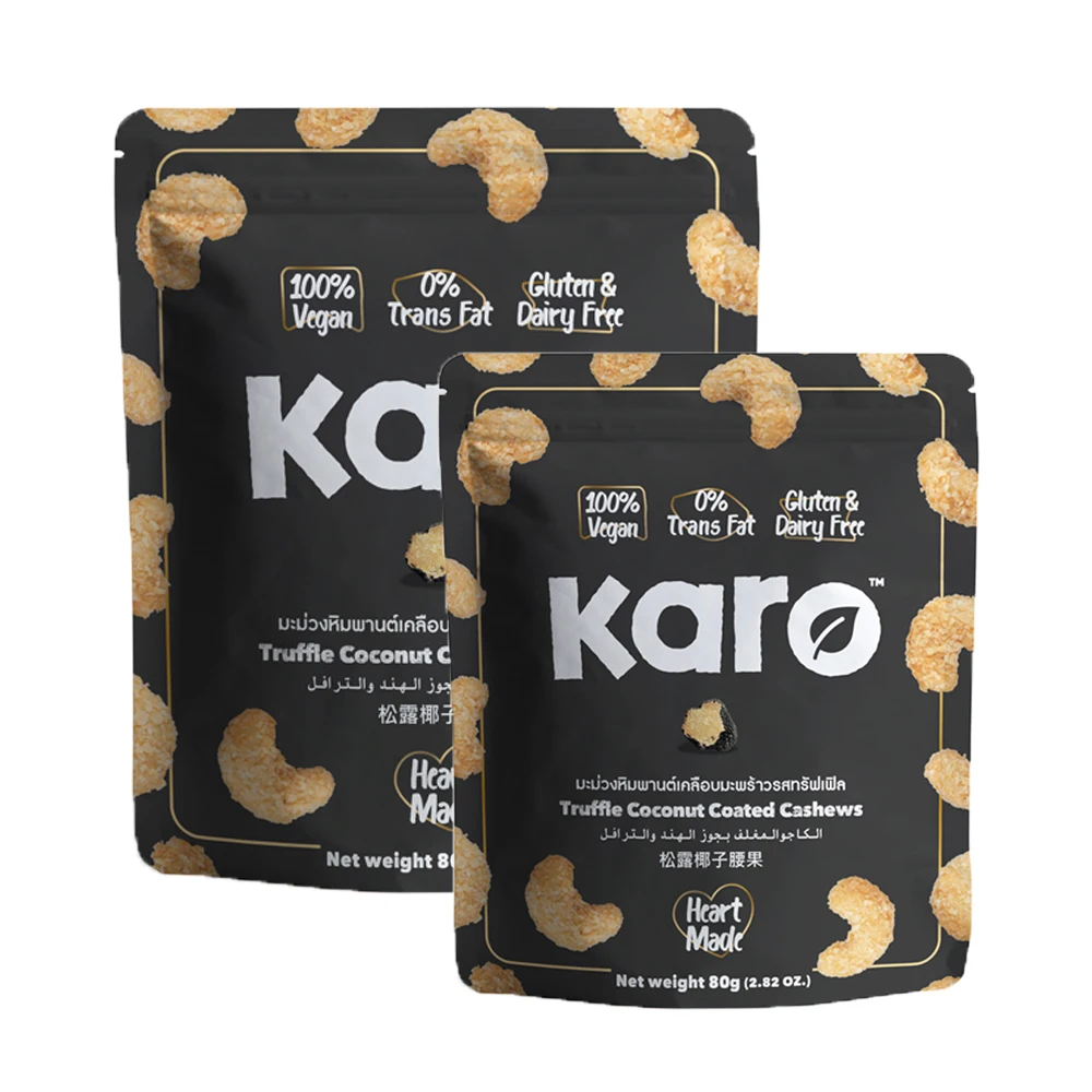 Тайская закуска Премиум-Качества-Karo Truffle с кокосовым покрытием кешью 80 г с сертификацией HACCP из Таиланда