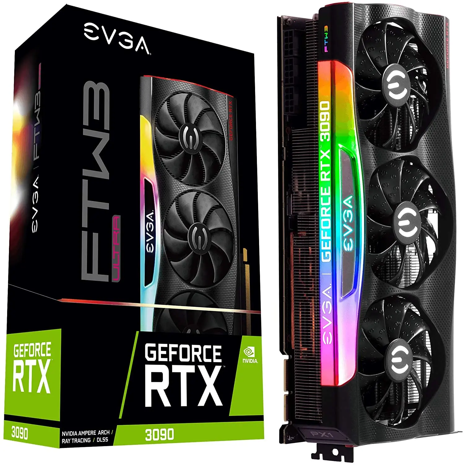  Оригинальная новая распродажа видеокарта EVGA HYDRO Copper GeForce RTX 3090 - 3080 24 ГБ GPU FTW 3 XC3 Gaphics R