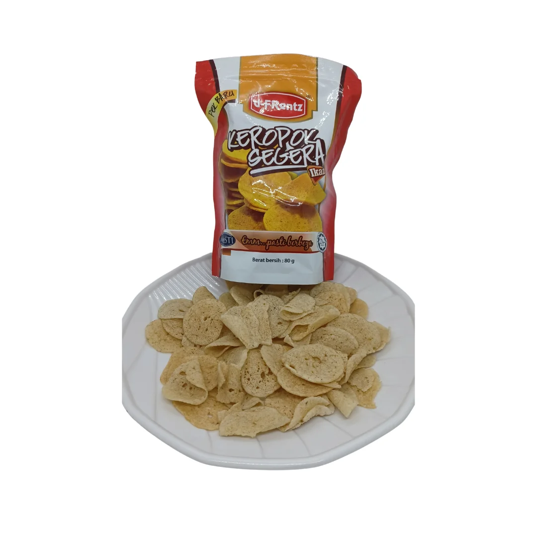 Ready to Eat Fish Cracker Sweet and Salty Crispy Fish Snack Keropok Segera Ikan 80GM Halal Snacks Manufactured In Malaysia