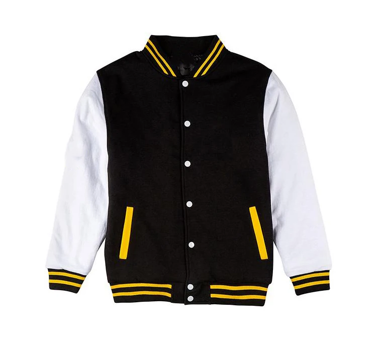 2022 New Design White Sleeves Color Body baseball Winter jacket