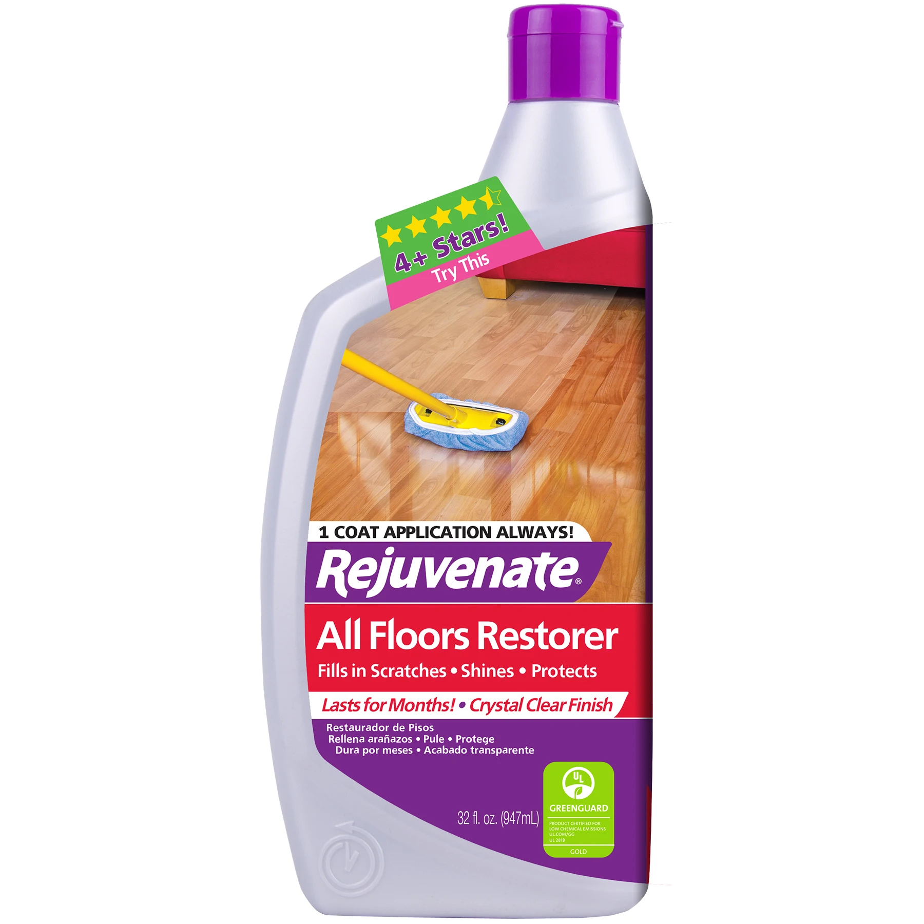 
32Oz Non Toxic Protect Glossy Shine Renew Every Type Floor Rejuvenate RJ-32F All Floor Restorer 