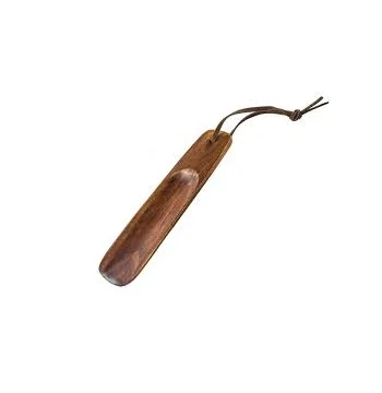 Custom Logo printed Shoe Horn Wooden Boots Heel Wearing Stick Natural Finished Wooden Shoe Horn Stick At Low Prices