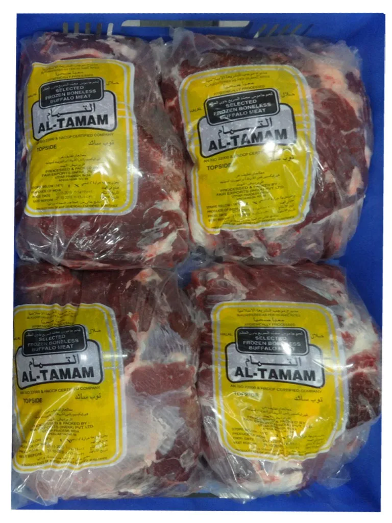 Best Indian Fresh Halal Frozen boneless Buffalo Meat Topside  buffalo meat frozen halal goat meat Frozen beef In cheap price