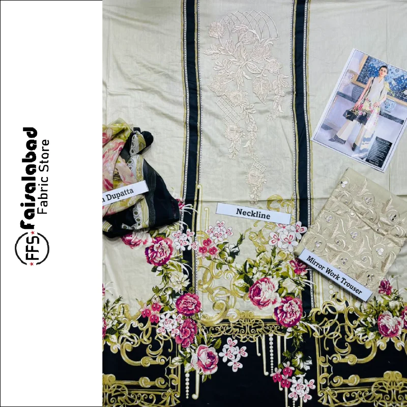 Сшитые вышитые Южноазиатские тканевые костюмы сальвар камиз и пакистанские шифоновые с принтом для женщин