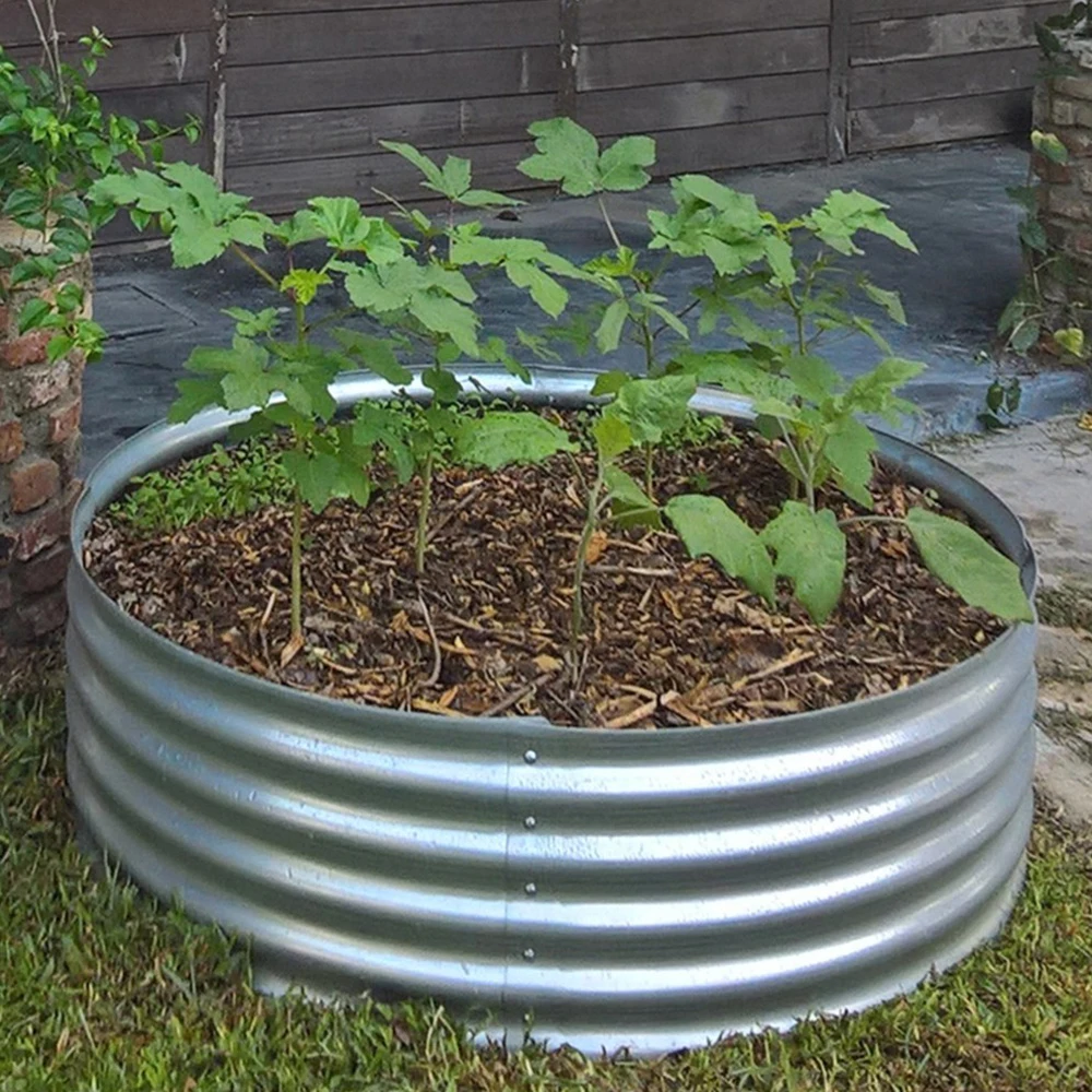 Garden bed Outdoor Herb Large Planter Box Steel Gardening Kit Metal Raised Garden Beds for Vegetables