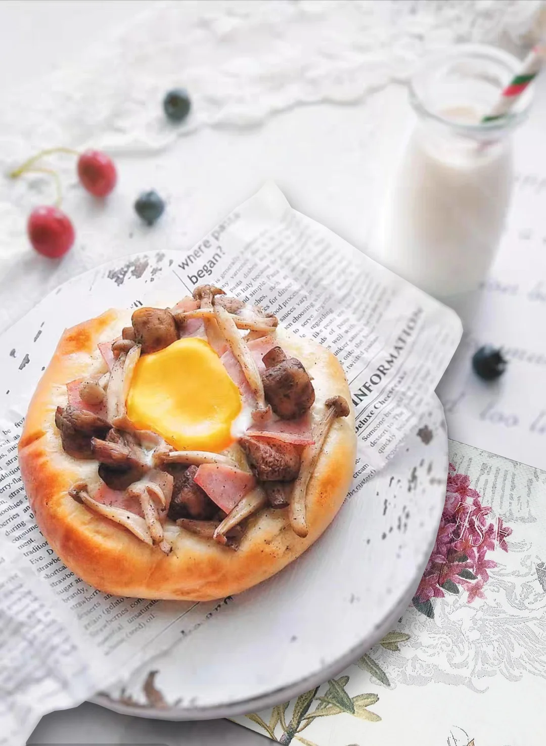 party printed dinner napkins floral serviettes