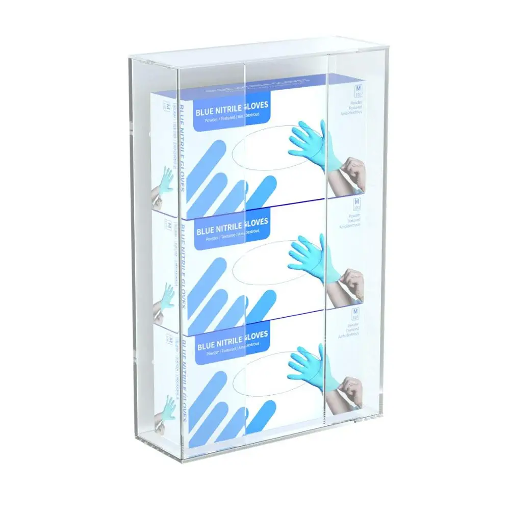 Side Load Acrylic Glove Dispensers Holder