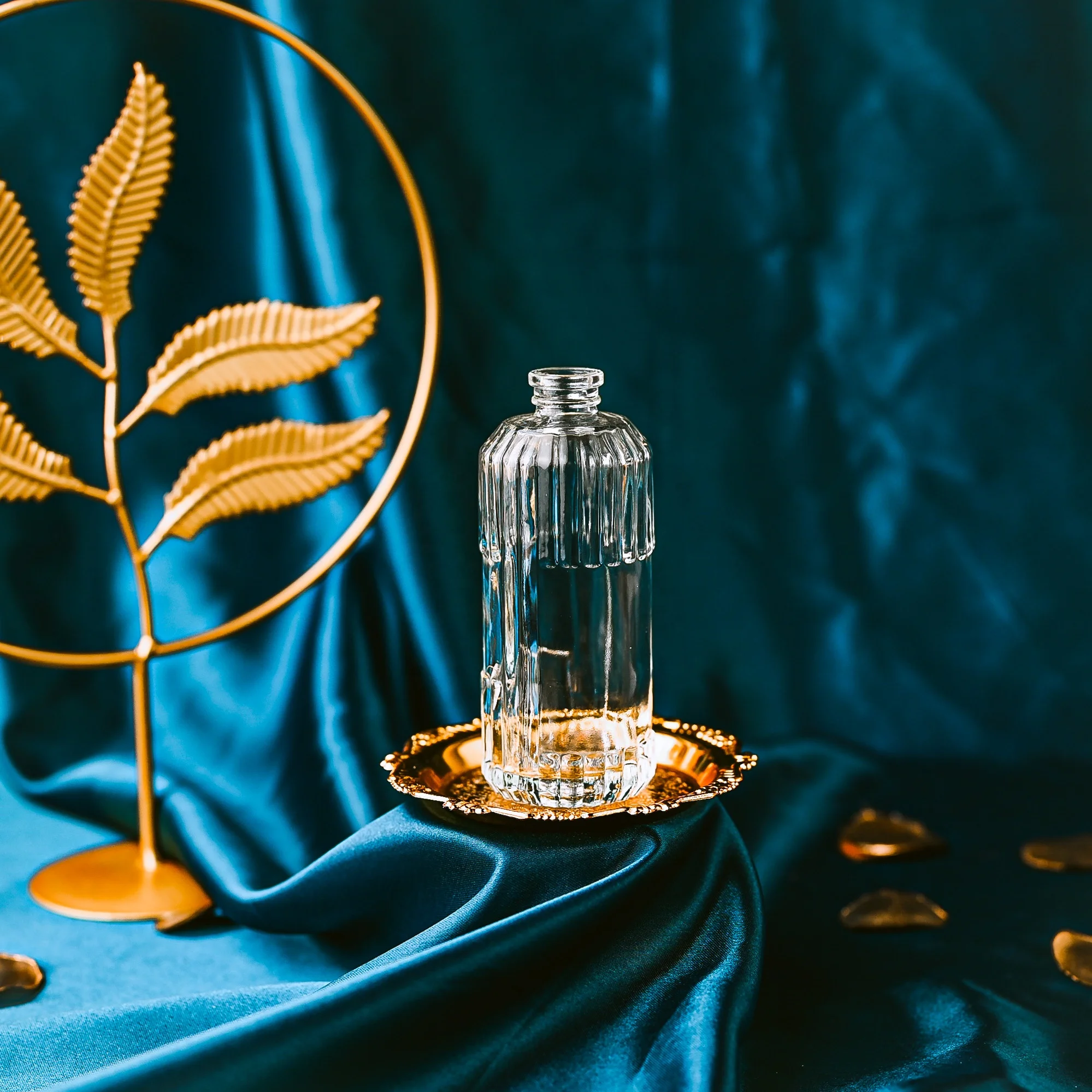 Empty Glass Car Air Freshener Perfume Bottle Fragrance Waterproof Diffuser Bottle With Clip