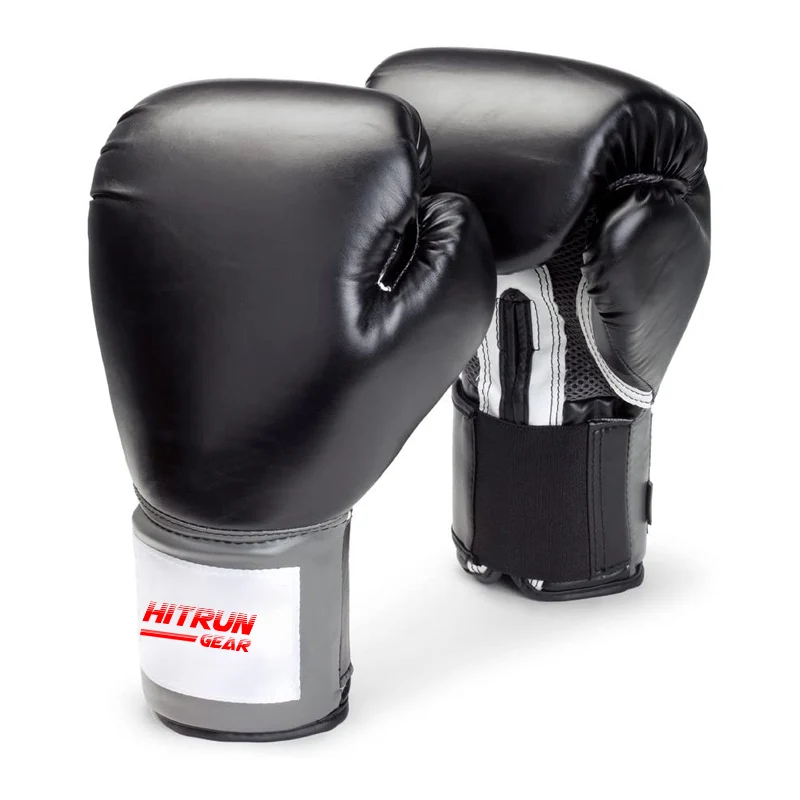 Kick Boxing Black-n-White Boxing Gloves Training Fighting Sparing Gloves | Custom Logo