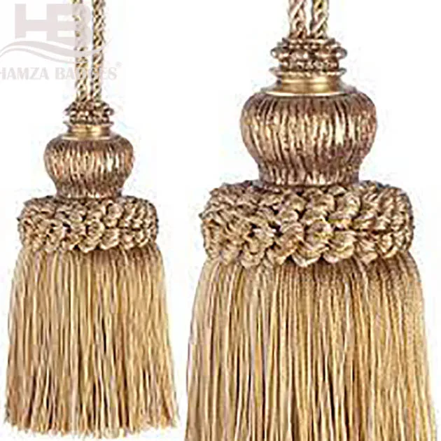 Professional manufacture hand ,ade decoration Curtains  Style High-Grade Curtains Tieback Rope Tassel Holdback