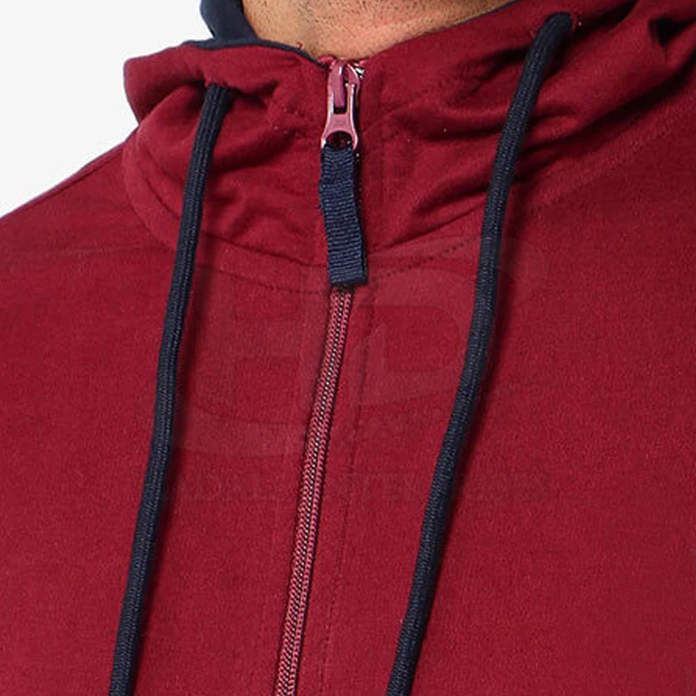 Mens Custom Design Logo Bulk Full Face Zip Hoodies Blank Fleece Casual Wear Men Full Zip Up Hoodie