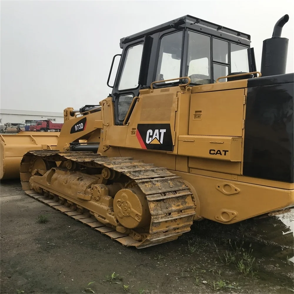 Cat оригинальный американский 973D б/у тракторный погрузчик на продажу