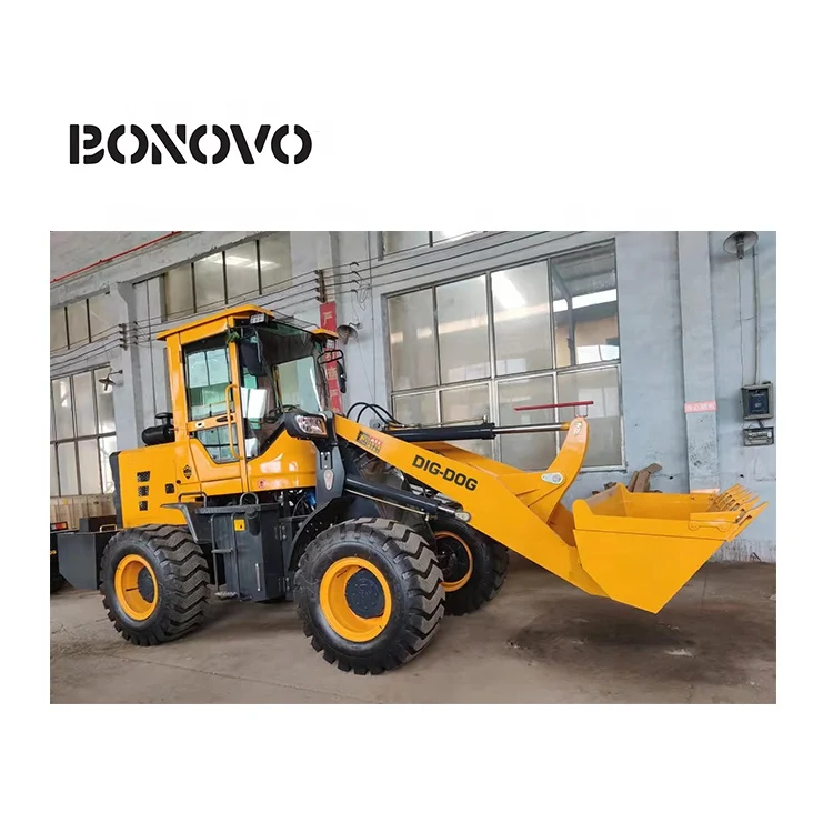 DIG-DOG ZL20 articulated loader mini wheel loader manufacturer heavy equipment loader direct price with soft clamp
