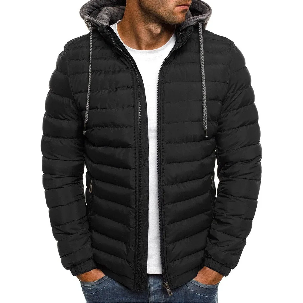 Custom made hot selling Overcoat Thermal Luxury Puffer Jacket Winter Down Parka Men cut and sew puffer jacket wholesale