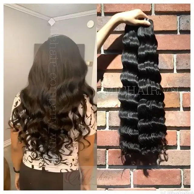 100 % raw Hair Extension, Natural Indian Curly Virgin Human Hair