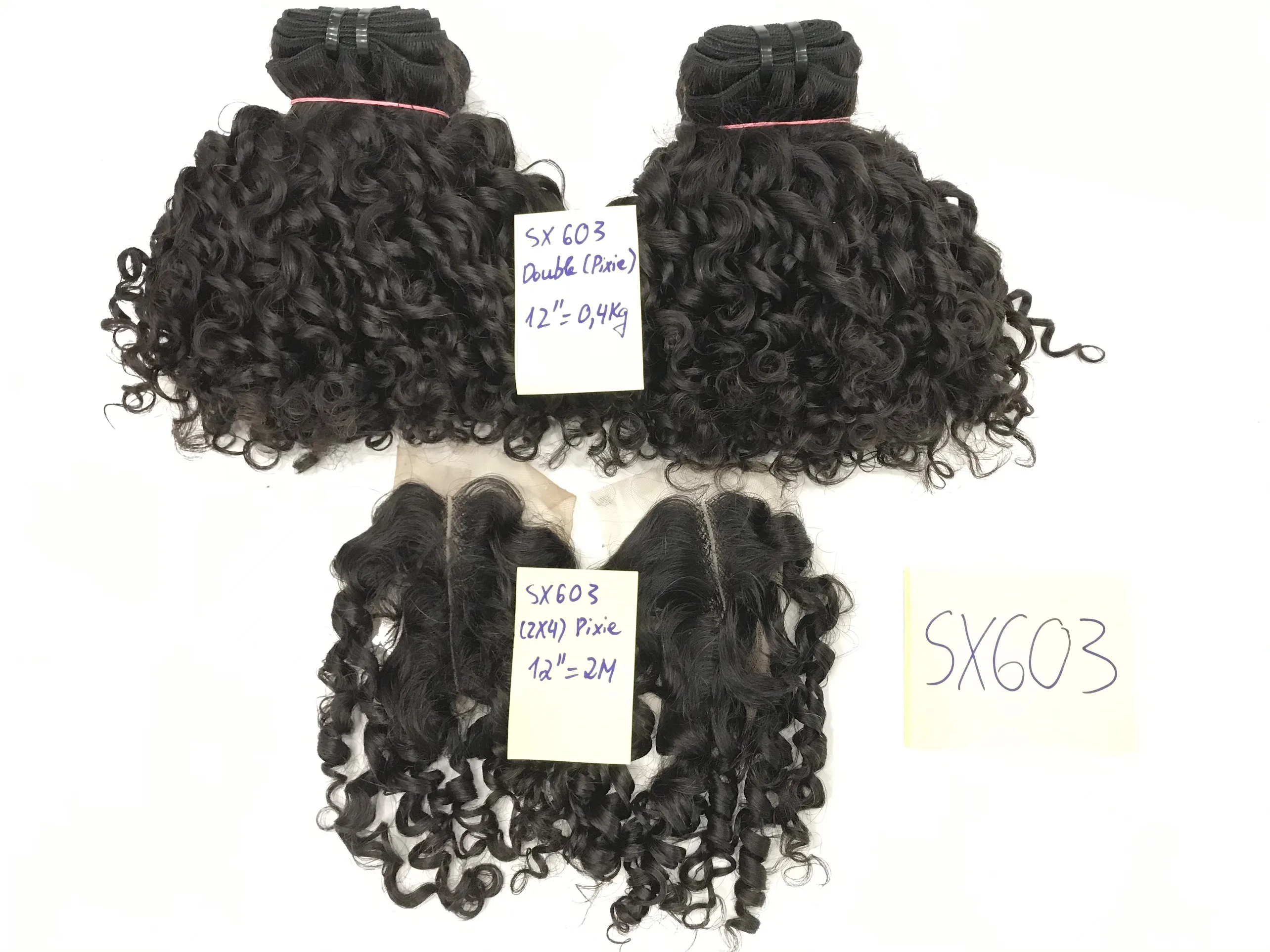 Красивая прическа 100% Необработанные кудряющие волосы Пикси выровненные кутикулы человеческие с бесплатным образцом