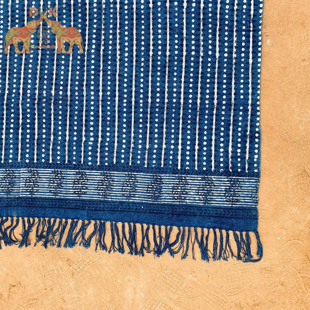 Wholesale manufacturing modern geometrical polka dot printed cotton mats rugs living room home bedroom rug indoor outdoor carpet