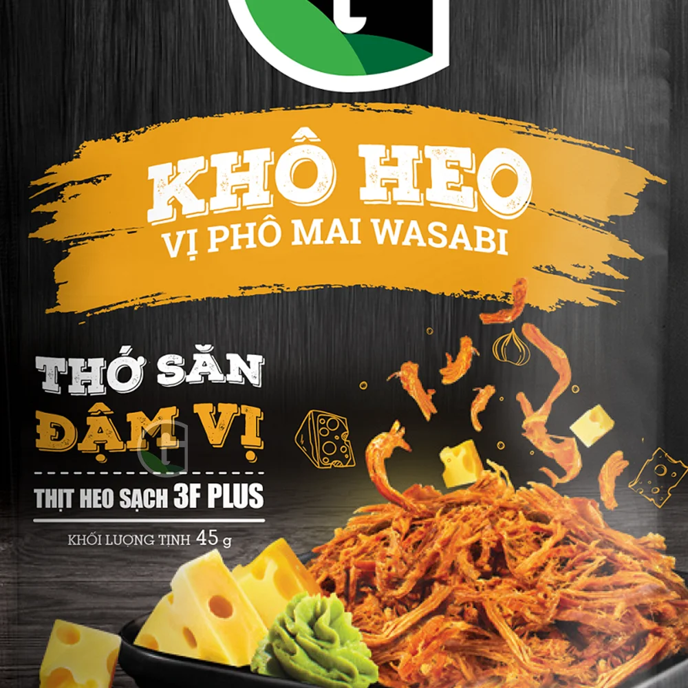 Hot Sale! G Wasabi & Cheese Dried Pork Strips Special Pork Snack Delicious Dried Pork Snack With Wasabi And Cheese Kid Snack