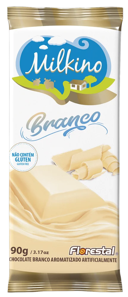 
C1014 Milkino White Chocolate Bar 90g x 10un x 4 displays 