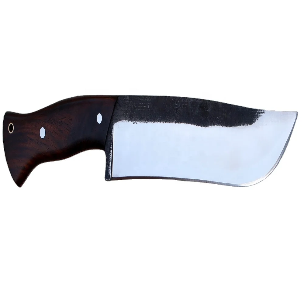 1095 Высокоуглеродистая сталь ручной работы кованый охотничий Боуи нож с деревянной ручкой (U-H.C-324)