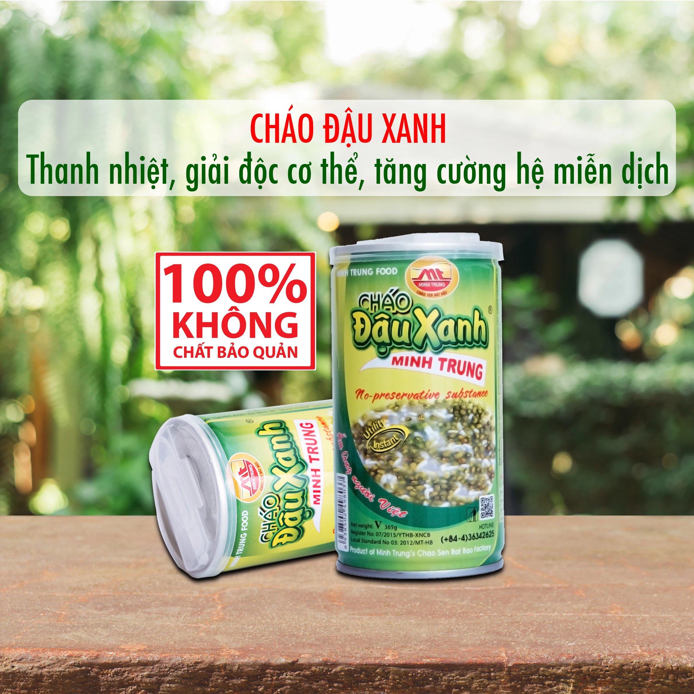 Canned Instant Green Bean Congee from Vietnam - No Preservative