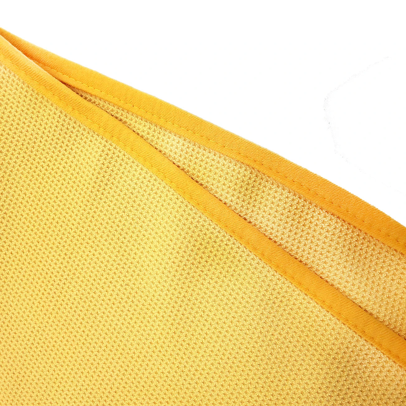 Yellow 60*90cm DELUXE Drying Towel 380gsm made in korea Waffle Woven Terry Shape with Soft Taping Power Quick Absorption