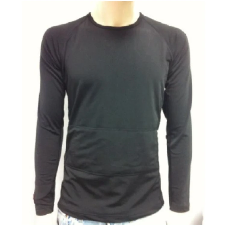 Unisex 7.4V 5V Battery Operated Electric Heated Base Layer Shirt For Camping Skiing Hunting