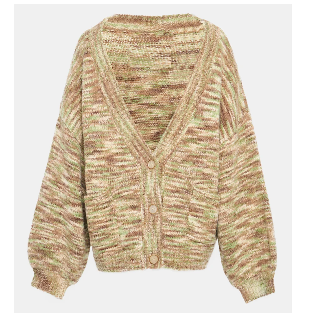 
Knitted Cardigan Space Dyed Button Closure Cardigan Front Button Closure Fall clothing For Women 