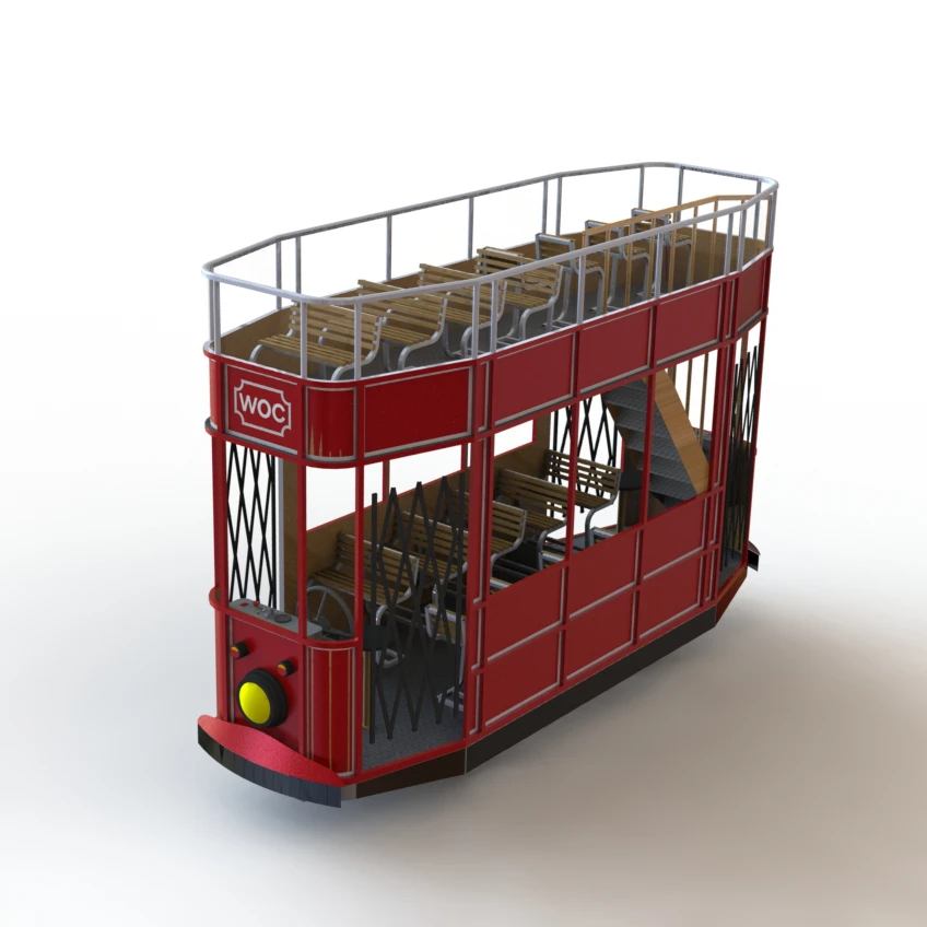 Double Decker Mini Electric Toy Tram New Model 2021 Best Quality With Best Price First Class Material