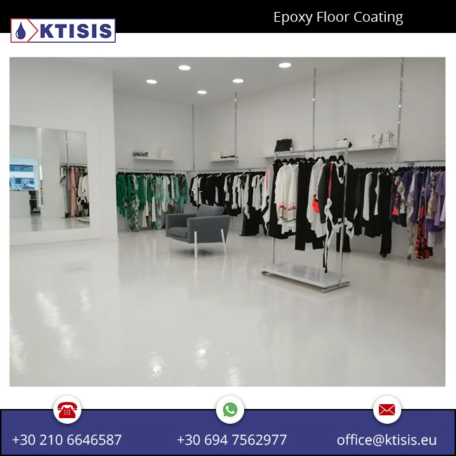 Green colored Epoxy Floor Coating Applied with A Roller - suitable for keeping warehouse clean and dust free