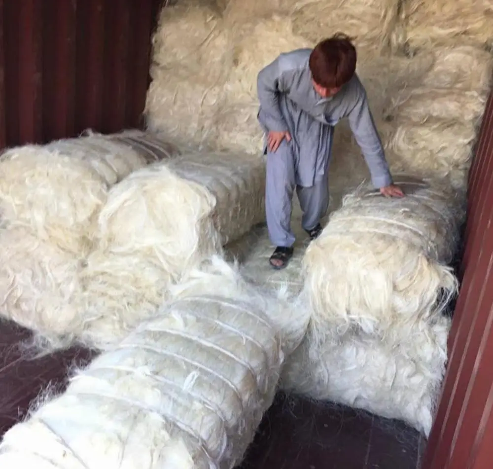 Высококачественное Дешевое 100% натуральное сизалевое волокно для продуктов sisal