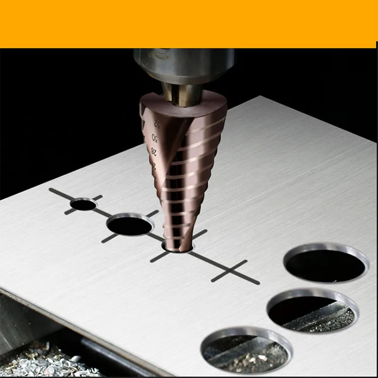 2021 Stainless Steel Iron Cone Triangle Long Pipe Water Bit Garden Hole Spiral Drill