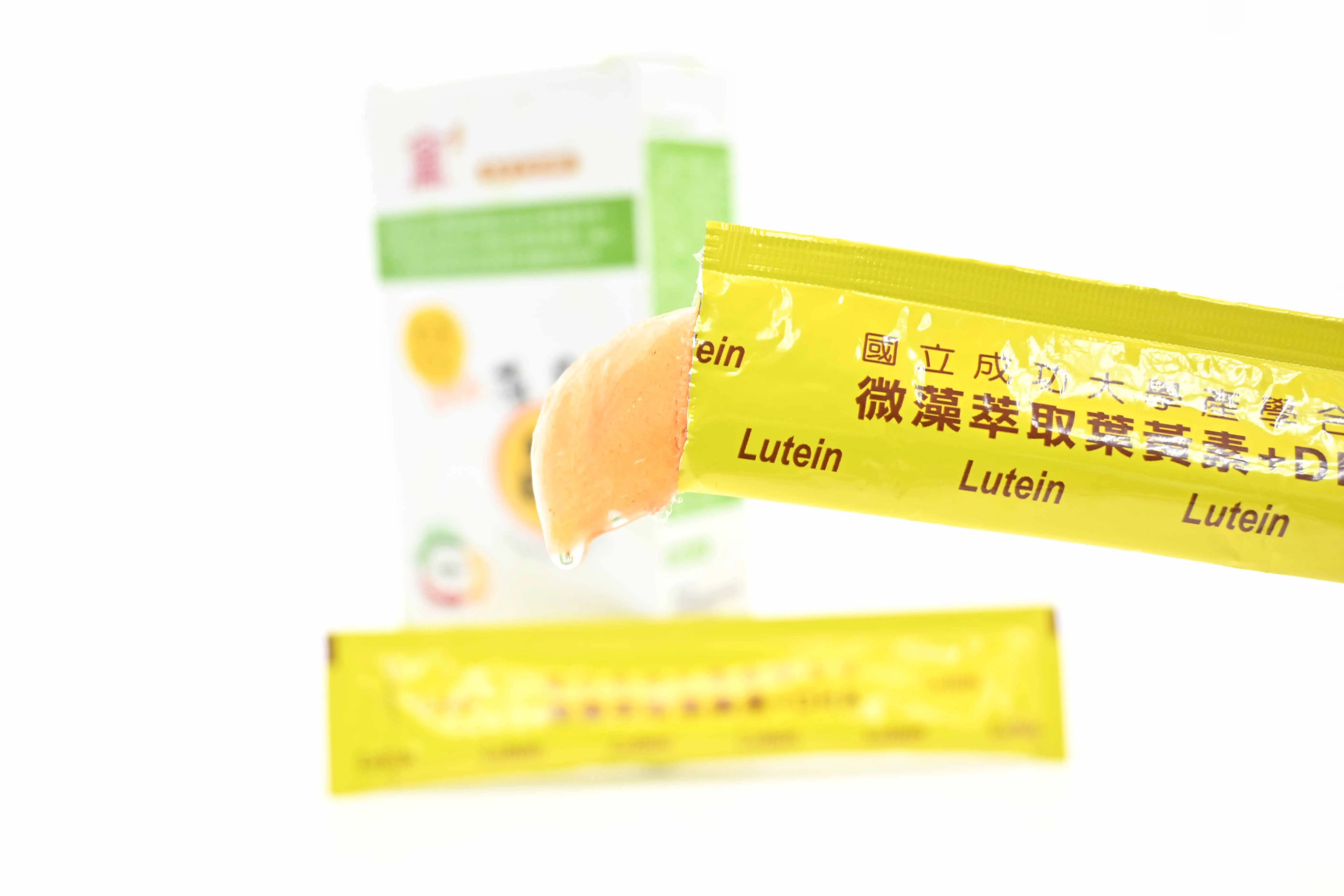 Microalgae Lutein DHA jelly style health care products for Dry eye syndrome improve and relieve myopia floaters improve