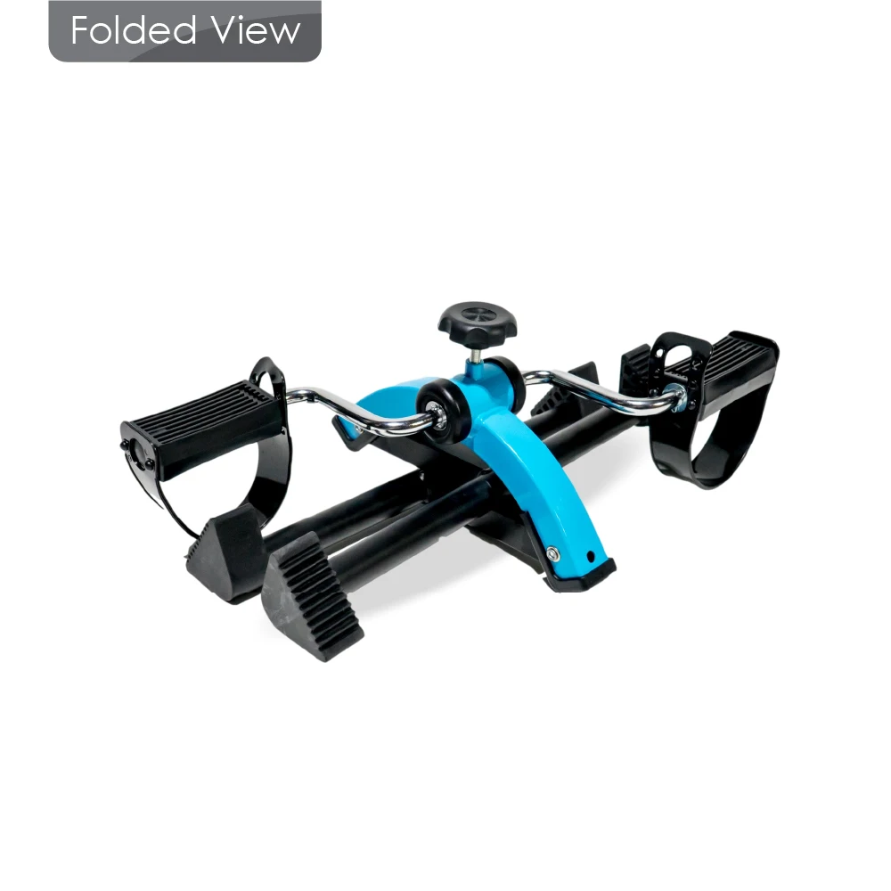 [BION] Pedal Exerciser For Elderly Foldable Blue Leg Exercise Bike Under Desk Leg Arm Trainer Leg Exerciser