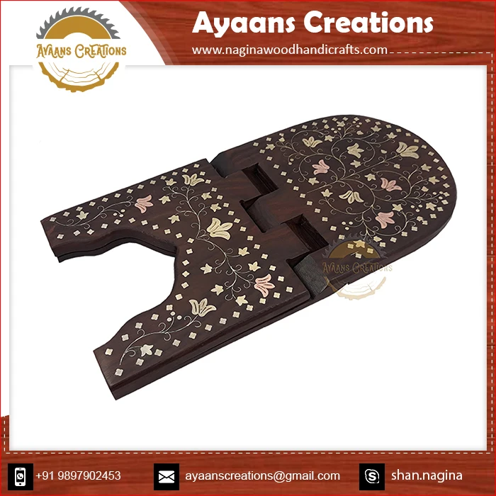 Sheesham Wood Made Superior Quality Holy Book Stand With Customized Designs And Sizes Available