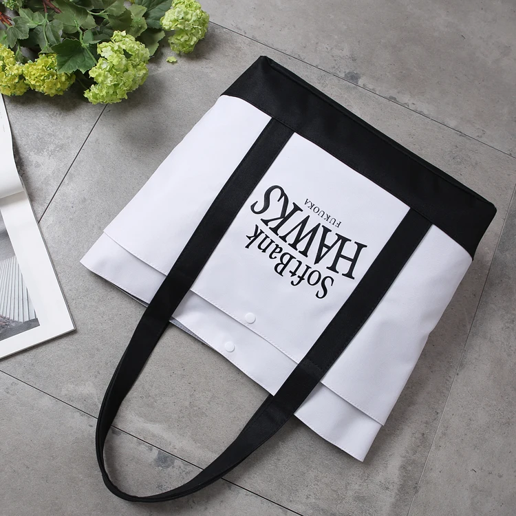 Foldable Eco-friendly Supermarket Reusable Large Capacity Woman Shopping Grocery Cotton Tote Bags