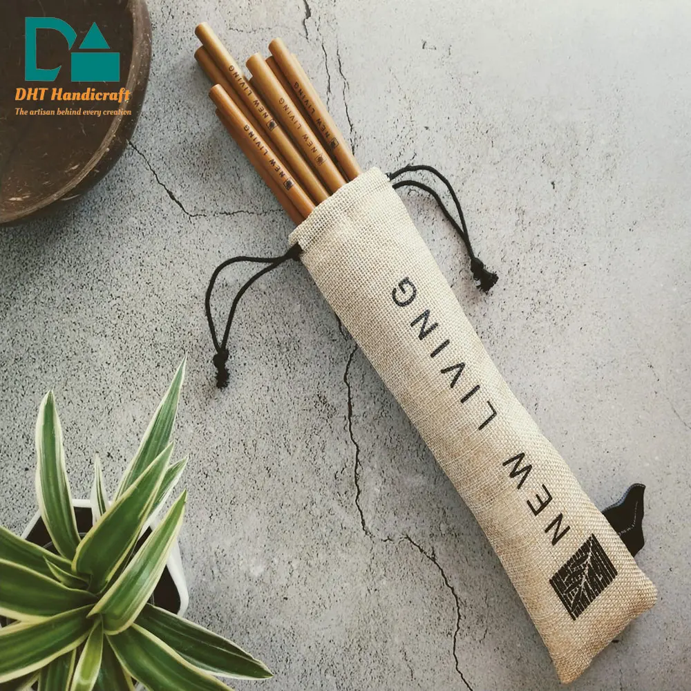 Environmental Friendly Bamboo Product Natural Bamboo Material Drinking Bamboo Straw Manufactured In Vietnam
