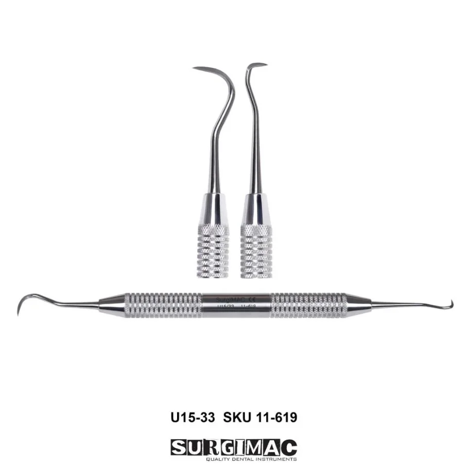 
SurgiMac Dental Sickle Scaler, Anterior, Towner Jacquette, u15/33 Dental Instruments 