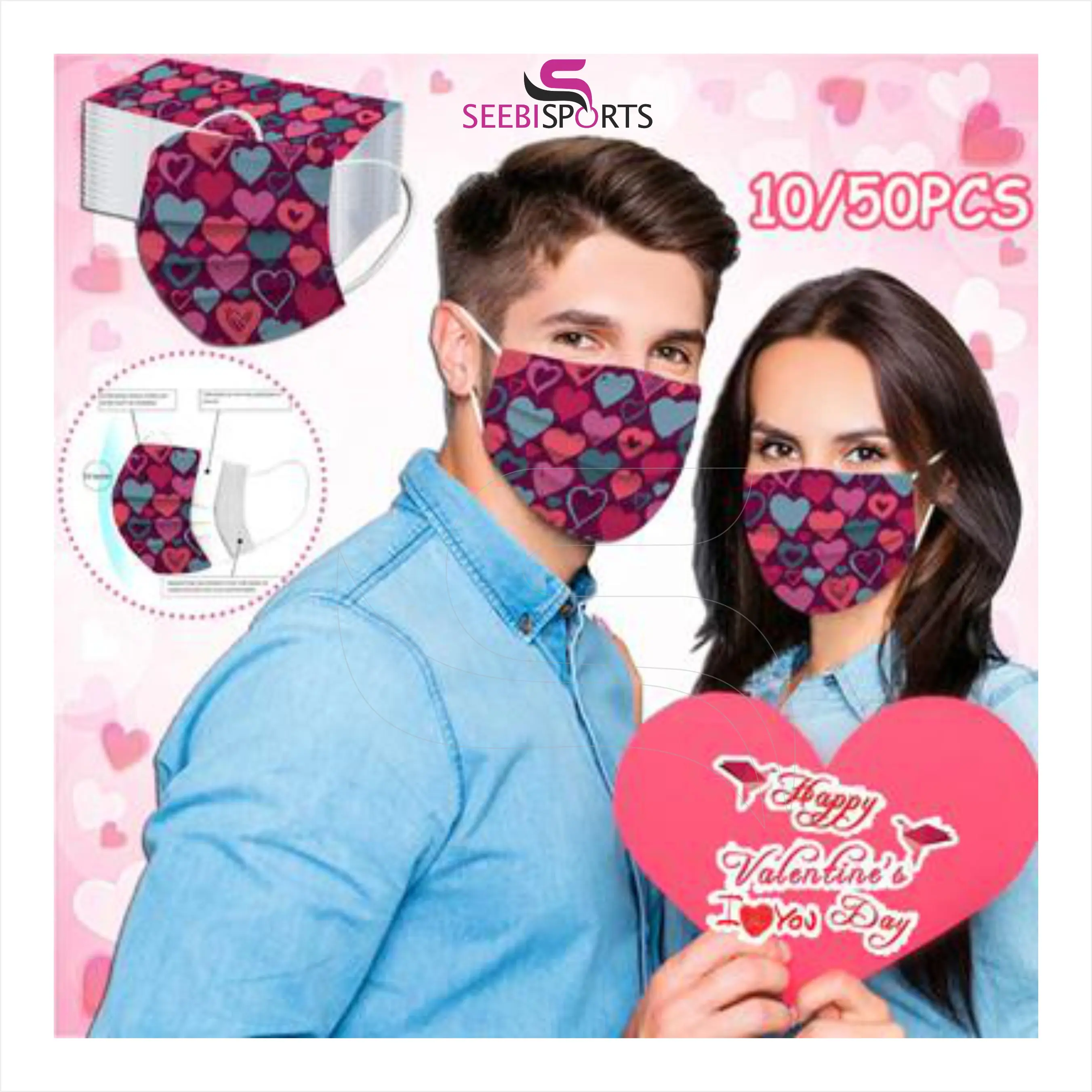 Face Mask- Sublimation Fast Delivery In Stock Earloop Protective Blank Woven Face Mask- Sublimation