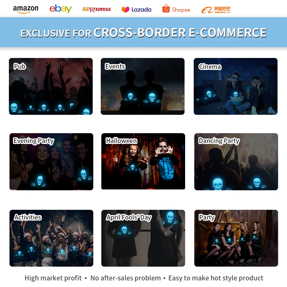 Бестселлер Winner Transfer 100 штук теплопередача легкое свечение в темноте переводная бумага для темных тканей