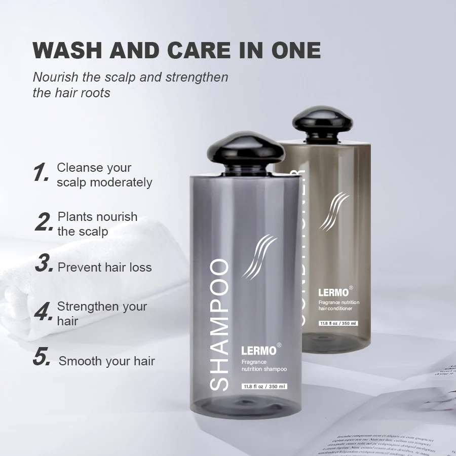 Лучший органический шампунь для роста волос Фирменная торговая марка под заказ против выпадения волос травяной натуральный шампунь для волос и Кондиционер