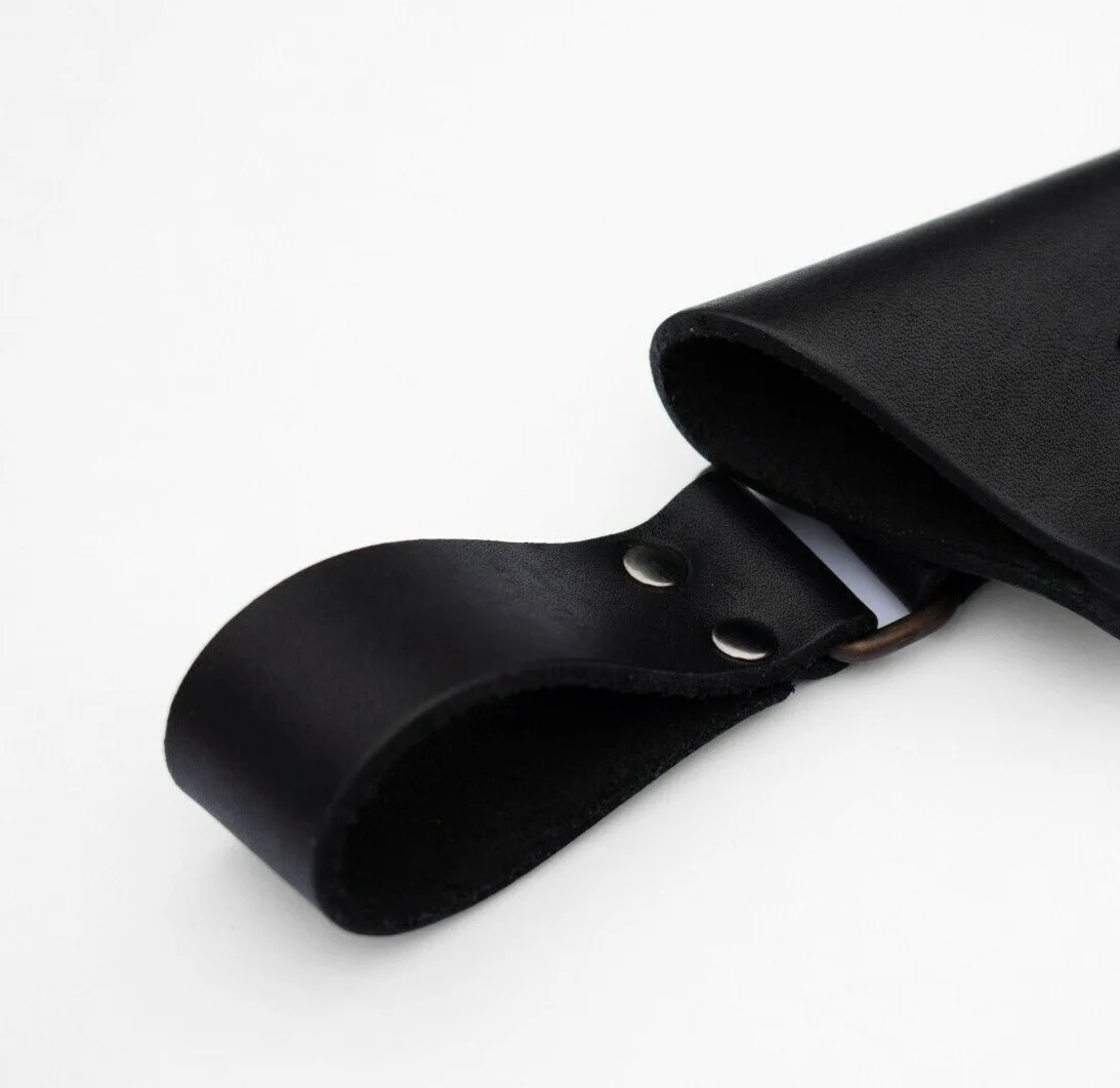 Hot Selling Real Cow Leather  Black Leather Sheath for Mora Garberg or Fixed Blade Knife cover and pouches