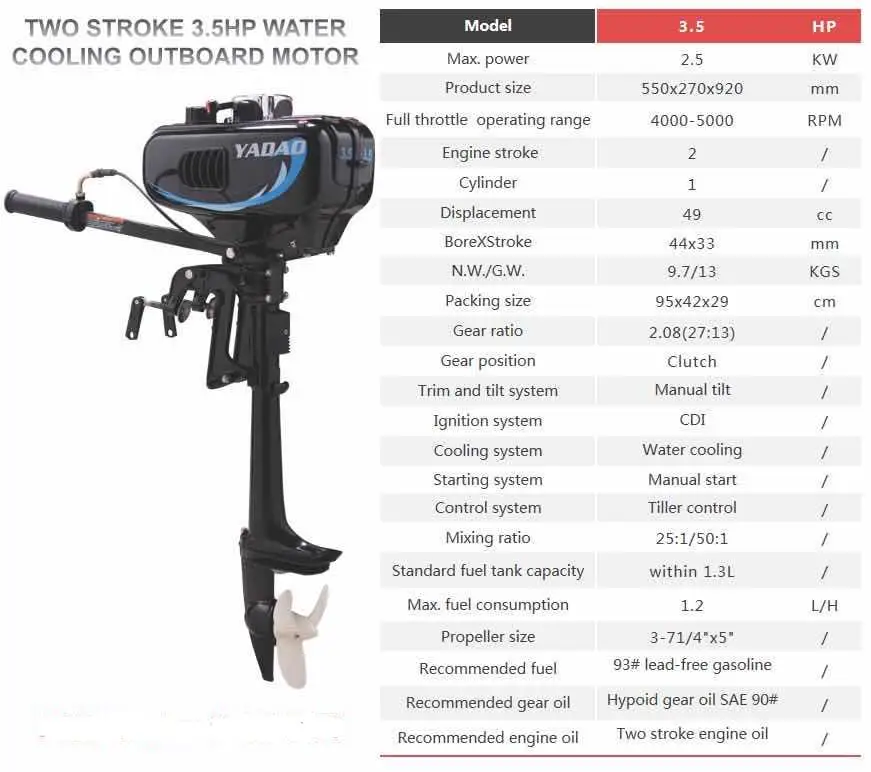 
4 Stroke Boat Engines Gasoline Outboard Motor for Sale with Electric Start Engine 4 Stroke 