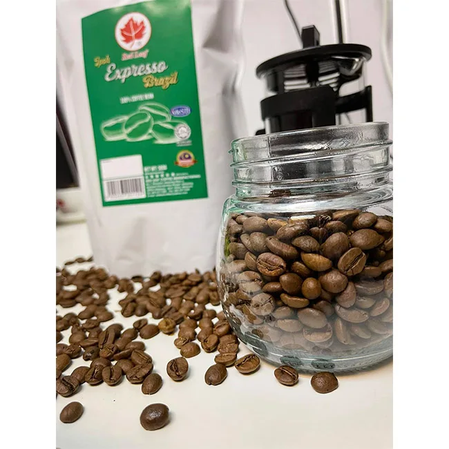 Лидер продаж кофейные зерна из Бразилии жареные арабики 500 г в упаковке сертифицировано Halal & Mest изготовлено Малайзии