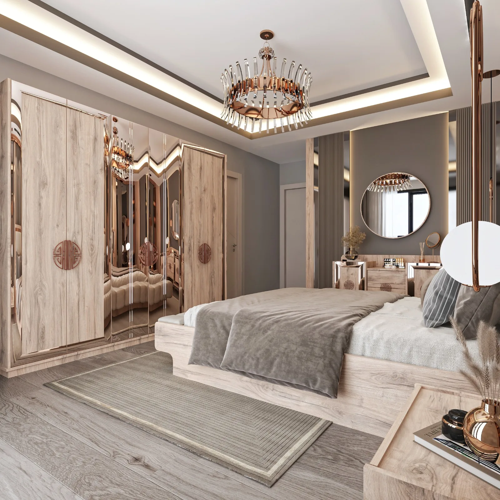 Hotel Project  Custom Made 5 Star Luxury Modern Hotel Bed Room Furniture Bedroom Set Hotel Furniture