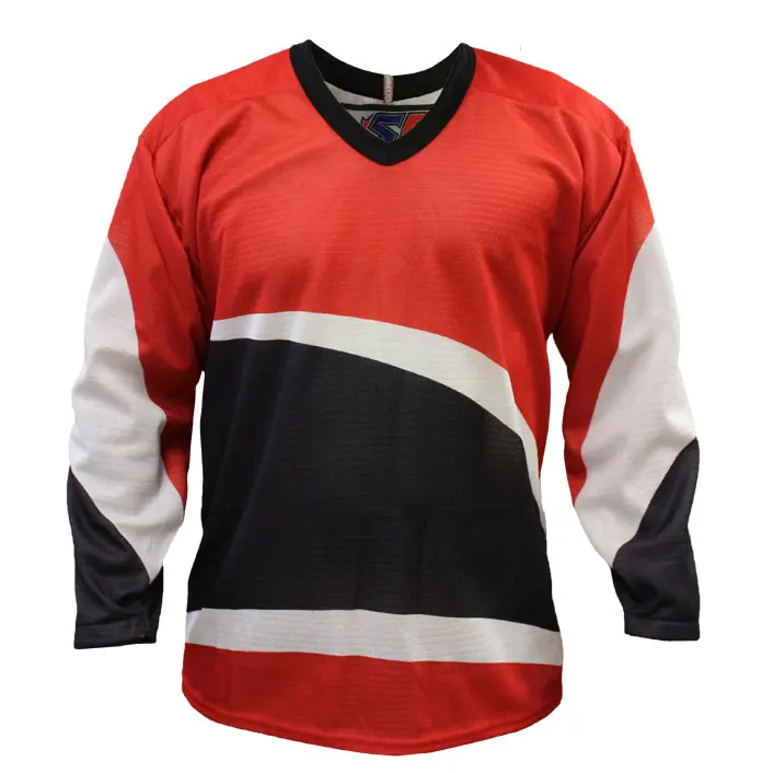 Wholesale youth custom sublimation blank goalie ice hockey jersey
